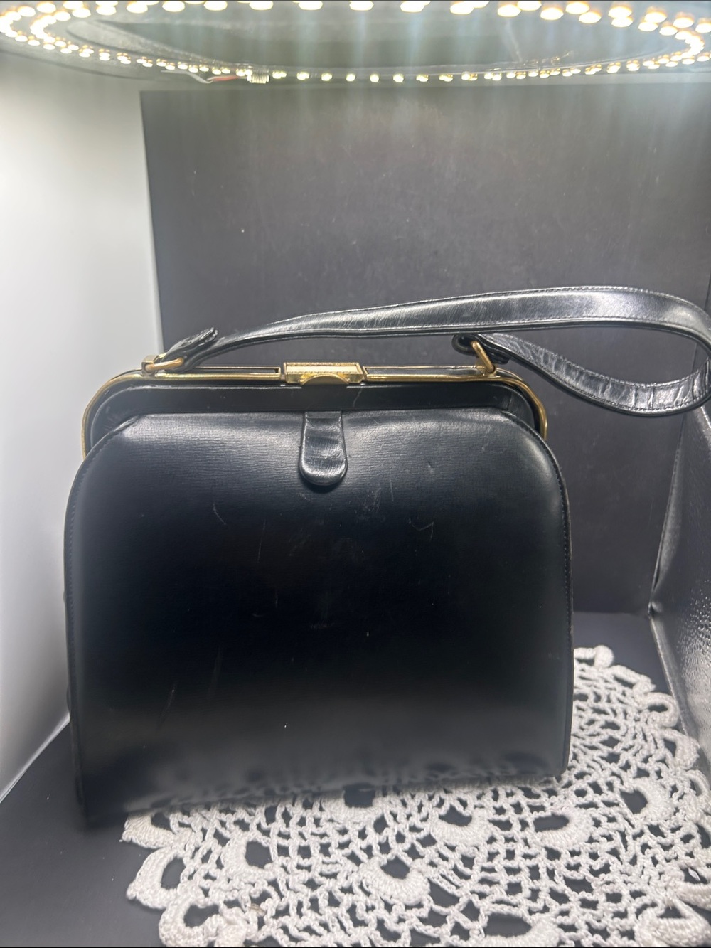 Vintage Coblentz Original Leather Handbag - Mid-Century Structured Purse